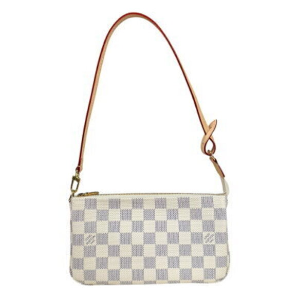 Louis Vuitton Handbags - Louis Vuitton Pochette Accessoires Damier Azur White Handbag Canvas White